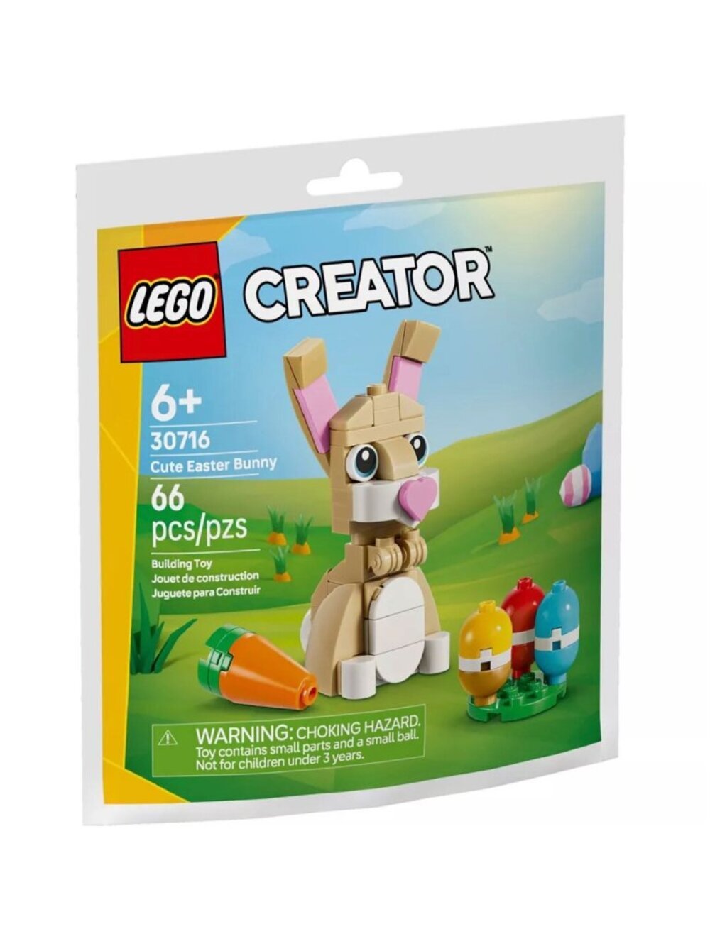 LEGO 30716 Creator Cute Easter Bunny 66 Pcs Ages 6+ Imaginative Creative Play
